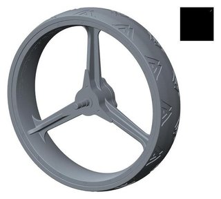 Big Max Ersatzteil Hinterrad (1 Stück), schwarz