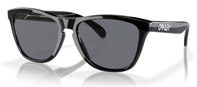 Oakley Frogskins Polished Black w/ Grey Sonnenbrille