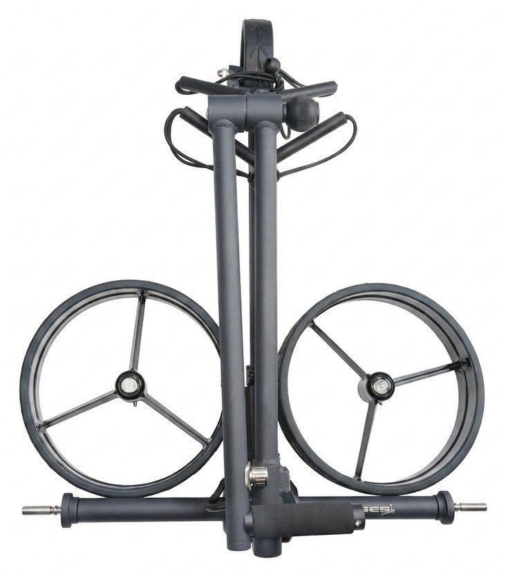 Davies Caddy SMART DHC Elektro-Trolley, schwarz/rote Räder