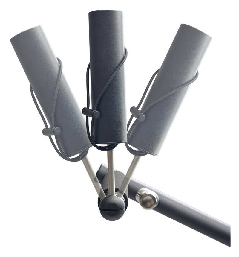 Davies Caddy Compact Schirmhalter für Davies Caddy SMART und QUICK FOLD, schwarz matt