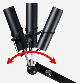 Davies Caddy Compact Schirmhalter für Davies Caddy SMART und QUICK FOLD, schwarz matt