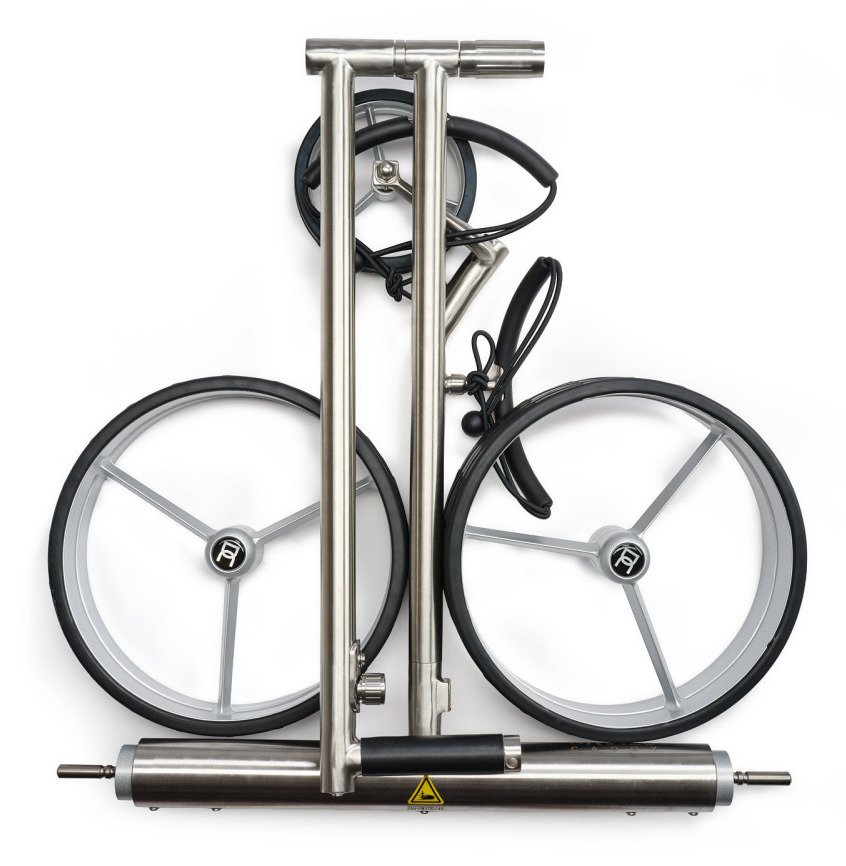 Davies Caddy Premium L Elektro-Trolley, schwarz/graue Räder