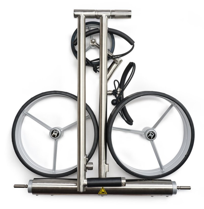 Davies Caddy Premium L Elektro-Trolley, schwarz/graue Räder