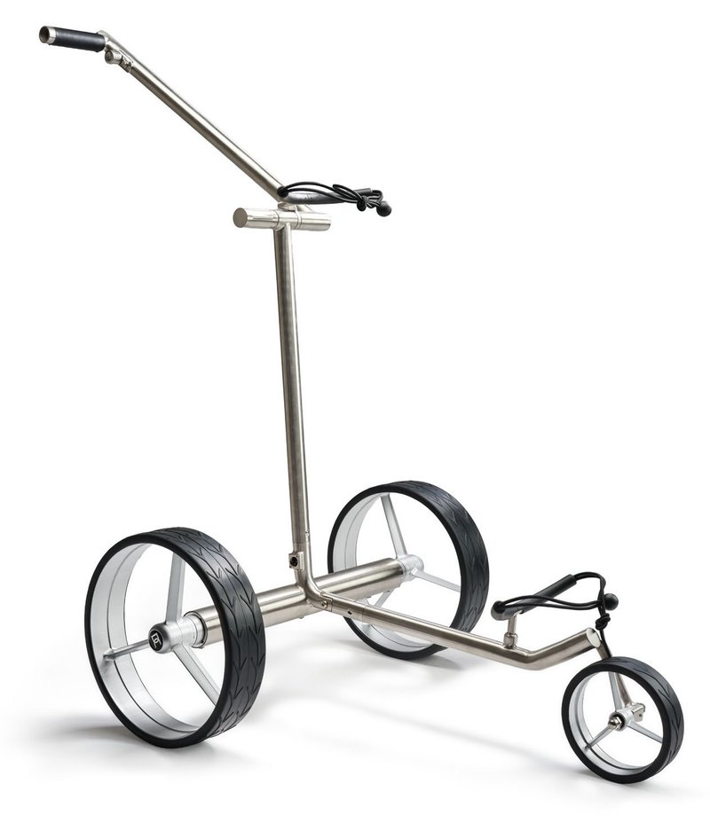 Davies Caddy Premium L Brush elektrischer Trolley, silber