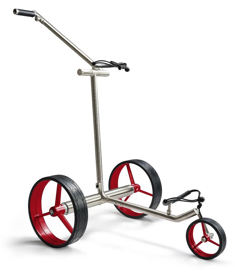 Davies Caddy Premium L Brush elektrischer Trolley, silber