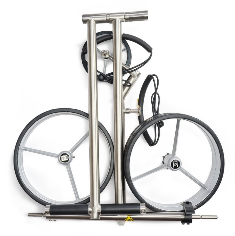Davies Caddy Elegant manueller Trolley, brush/black star wheels