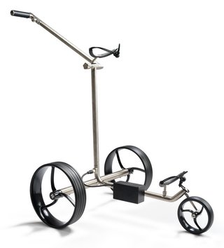 Davies Caddy Titan Elektro-Trolley, grau/schwarze Räder