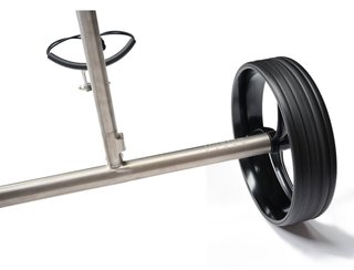 Davies Caddy Titan Elektro-Trolley, grau/schwarze Räder