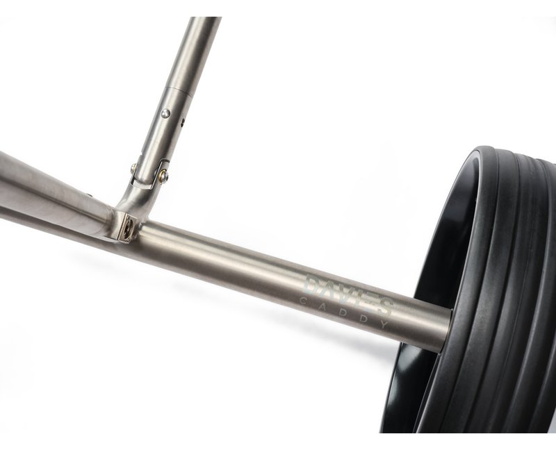 Davies Caddy Titan Elektro-Trolley, grau/schwarze Räder