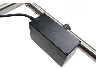 Davies Caddy Titan Elektro-Trolley, grau/schwarze Räder