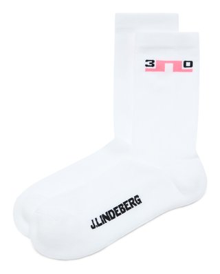 J.Lindeberg 30Y Kameron Herren Socken, Weiß