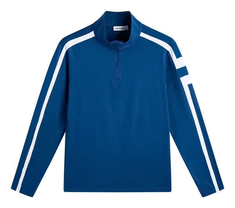 J.Lindeberg Keaton Quarter Zip Mid Layer Herren Midlayer, Estate Blue