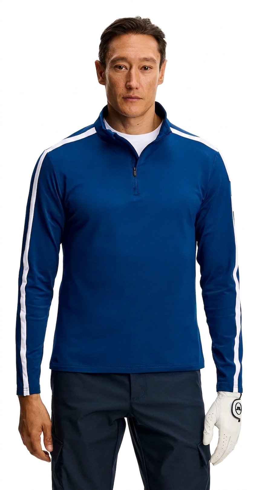 J.Lindeberg Keaton Quarter Zip Mid Layer Herren Midlayer, Estate Blue
