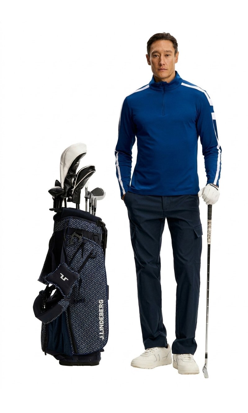 J.Lindeberg Keaton Quarter Zip Mid Layer Herren Midlayer, Estate Blue