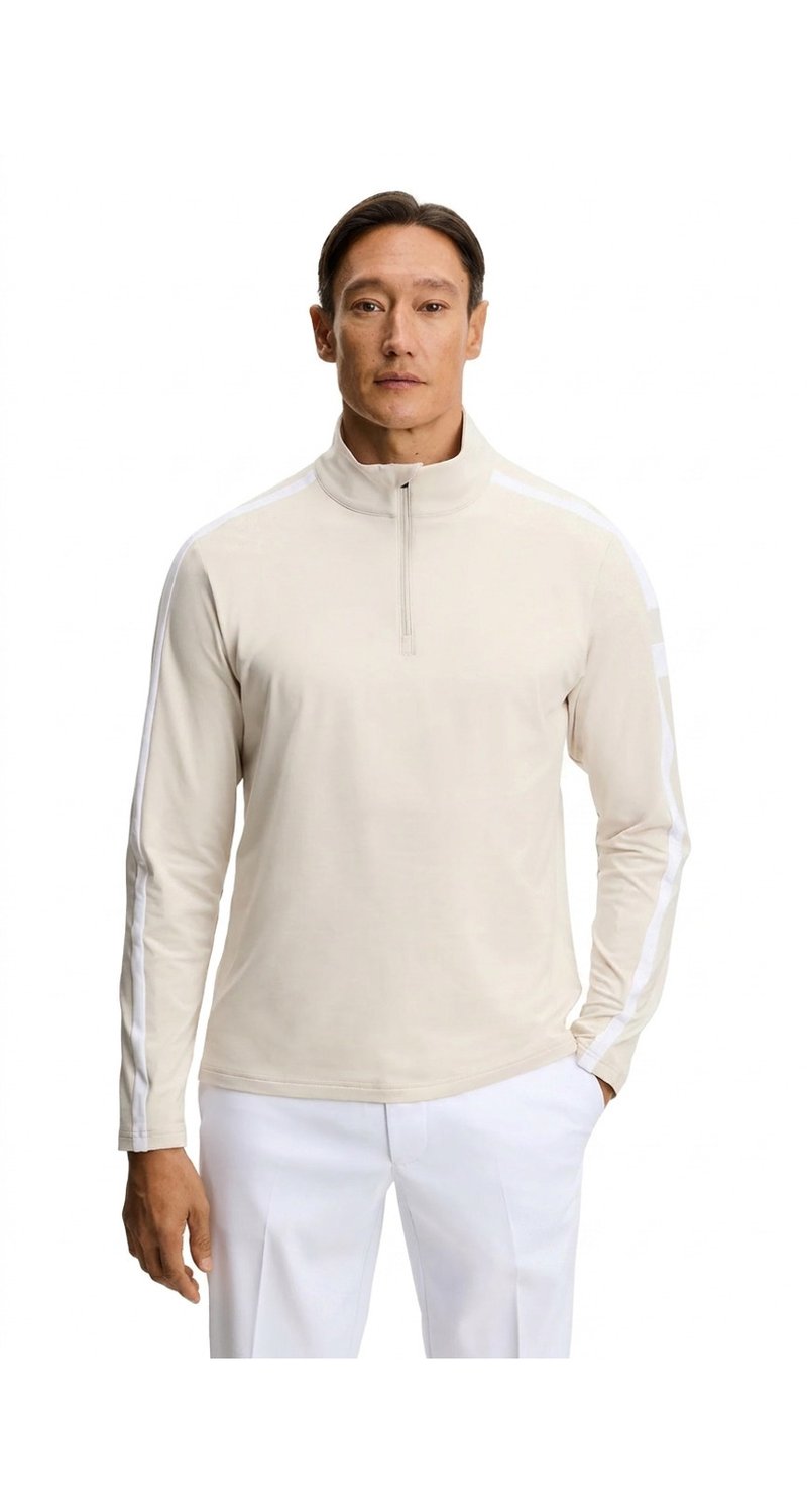 J.Lindeberg Keaton Quarter Zip Mid Layer Herren Midlayer, Moonbeam
