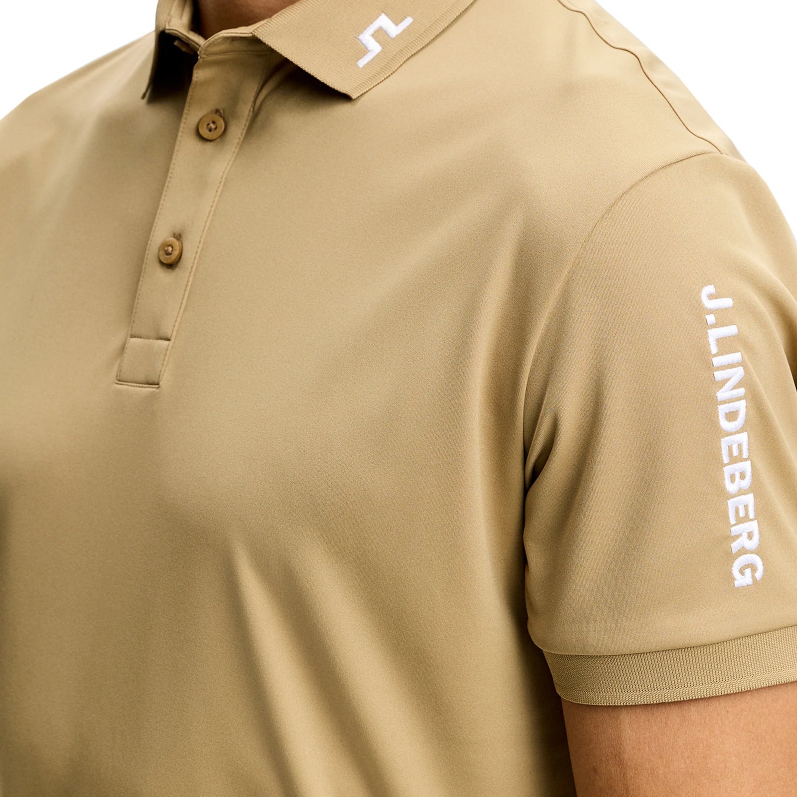 J.Lindeberg Tour Tech Herren Polo, Kelp