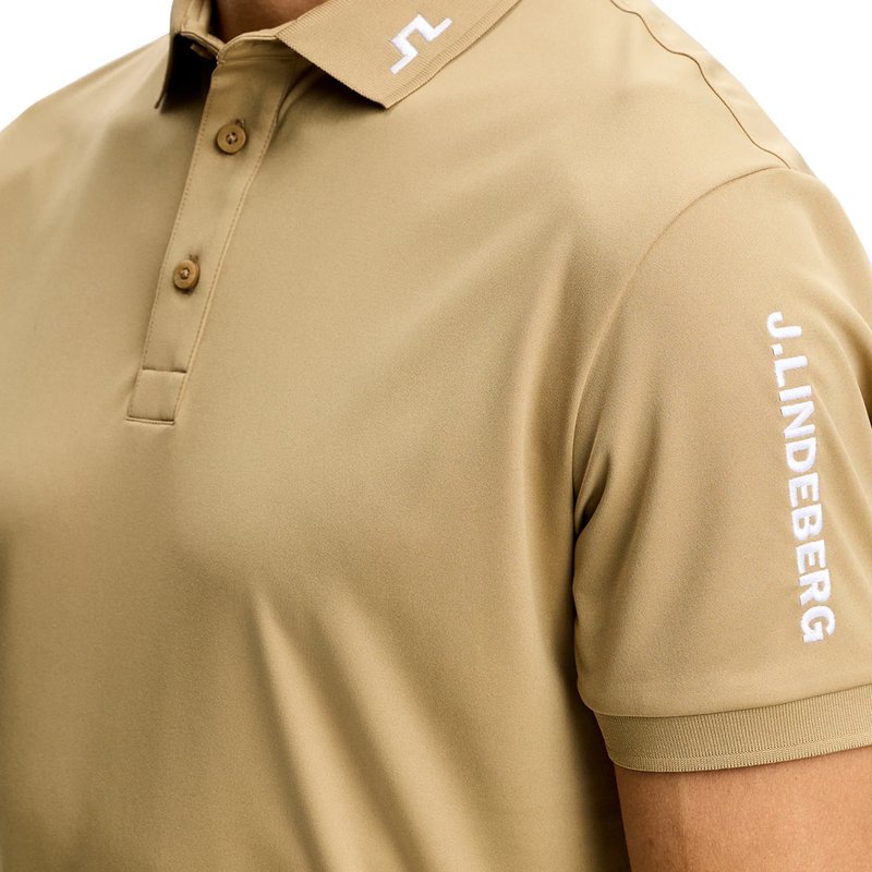J.Lindeberg Tour Tech Herren Polo, Kelp