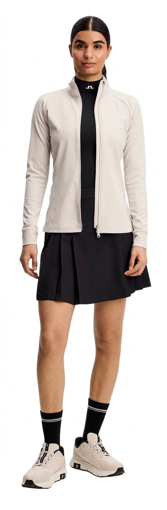 J.Lindeberg Mel Rib Mid Layer Damen Midlayer, Moonbeam