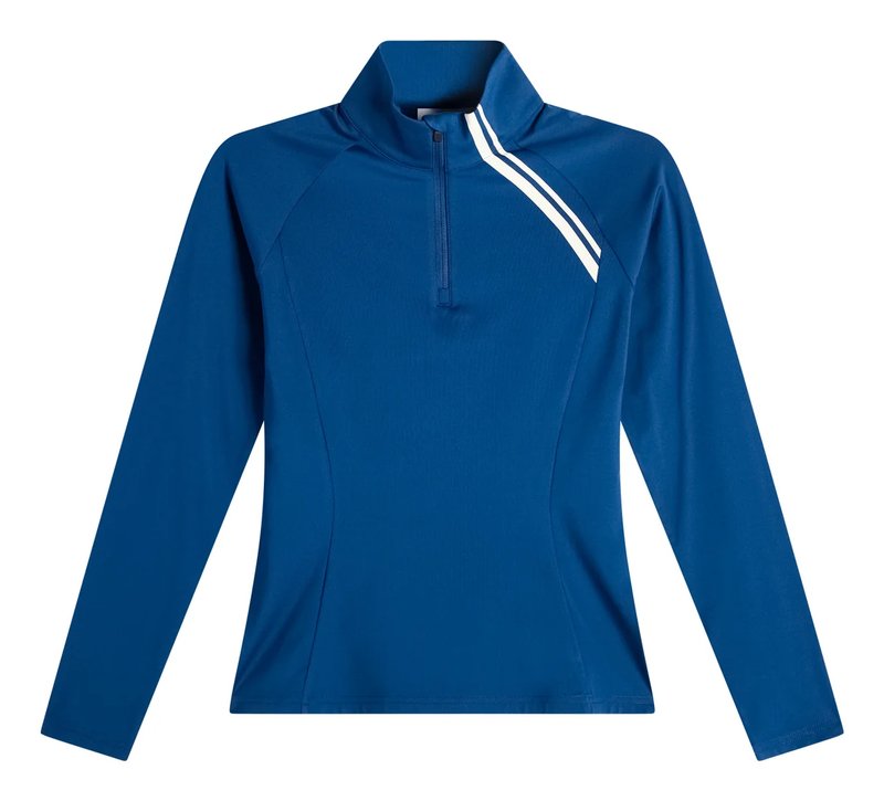 J.Lindeberg Nadu Quarter Zip Damen Midlayer, Estate Blue
