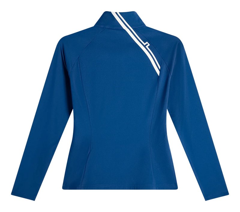 J.Lindeberg Nadu Quarter Zip Damen Midlayer, Estate Blue