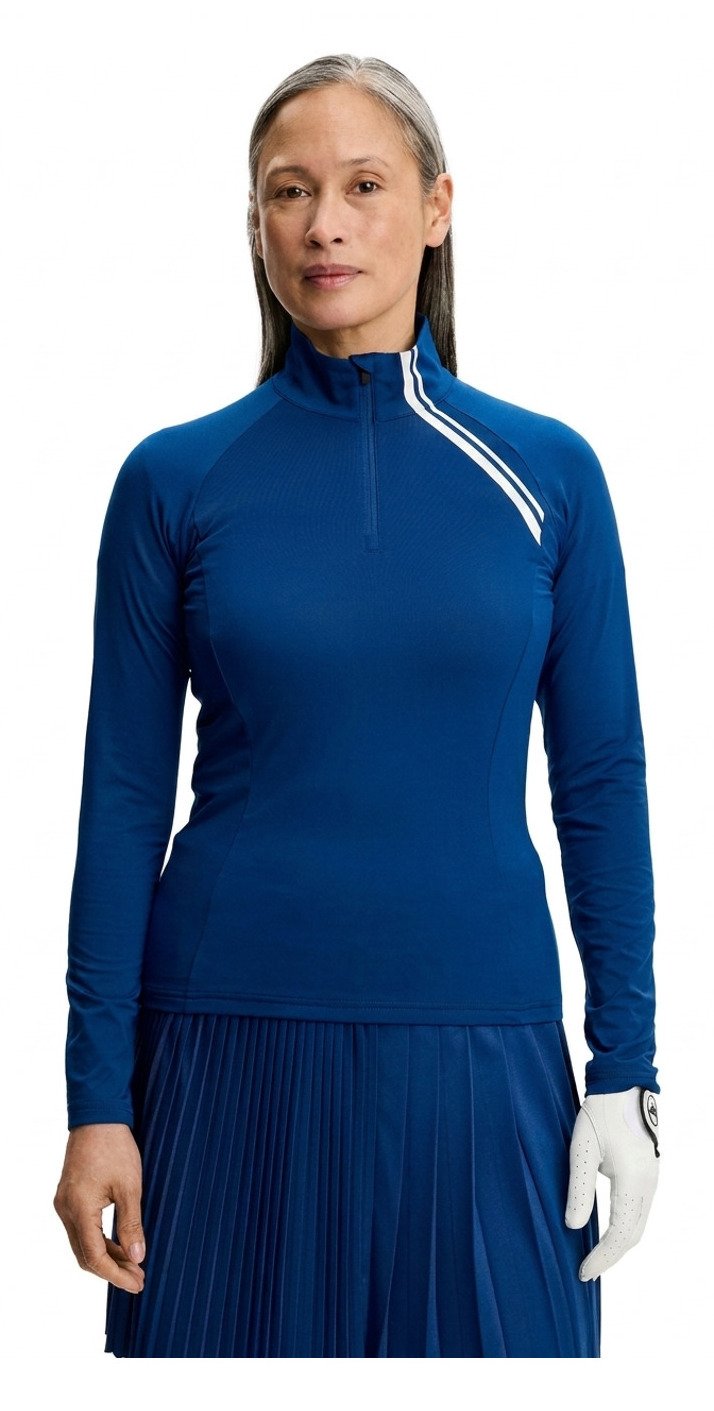 J.Lindeberg Nadu Quarter Zip Damen Midlayer, Estate Blue