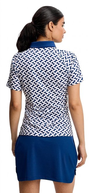 J.Lindeberg Chiara Polo Damen Poloshirt, Ladder Estate White