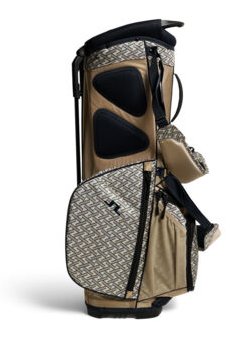 J.Lindeberg JL Flare Printed Golf Bag, Ladder White Kelp