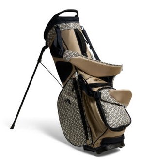 J.Lindeberg JL Flare Printed Golf Bag, Ladder White Kelp