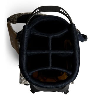 J.Lindeberg JL Flare Printed Golf Bag, Ladder White Kelp