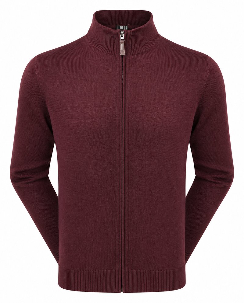 FootJoy drirelease Full-Zip Lined Herren Pullover, port