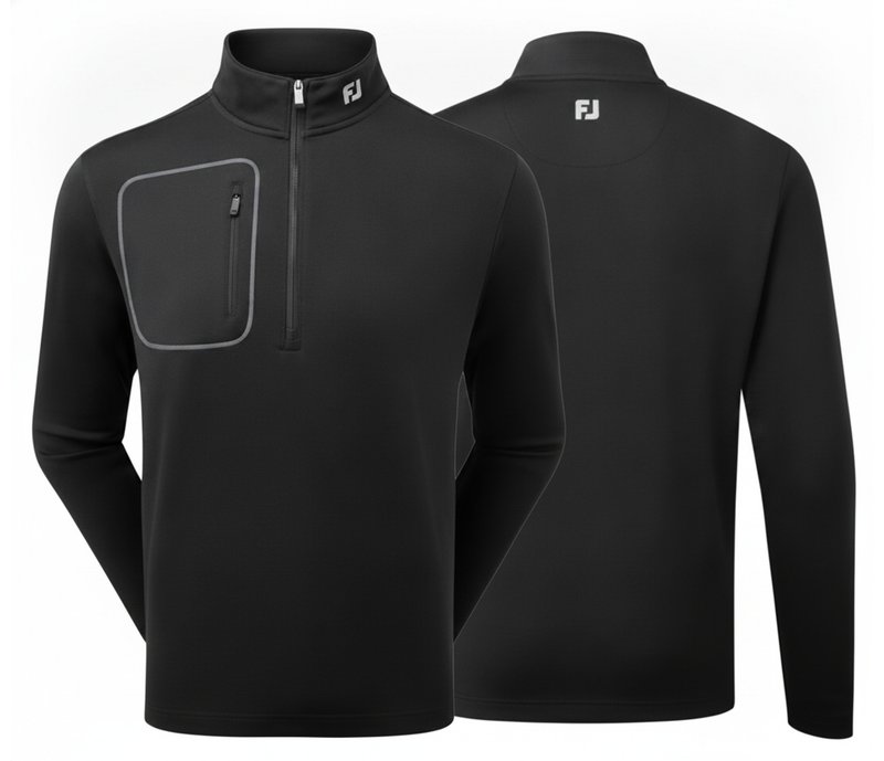 FootJoy ThermoSeries Texture Midlayer Herren Sweatshirt, schwarz