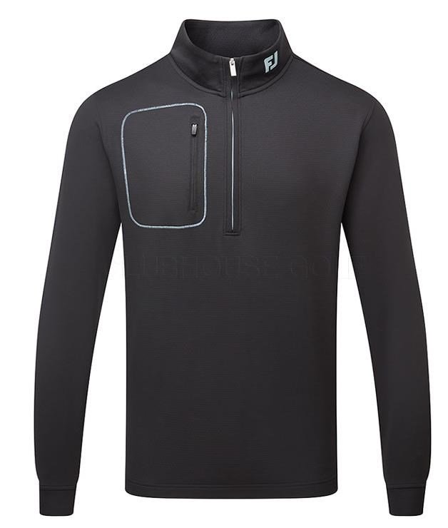 FootJoy ThermoSeries Texture Midlayer Herren Sweatshirt, schwarz