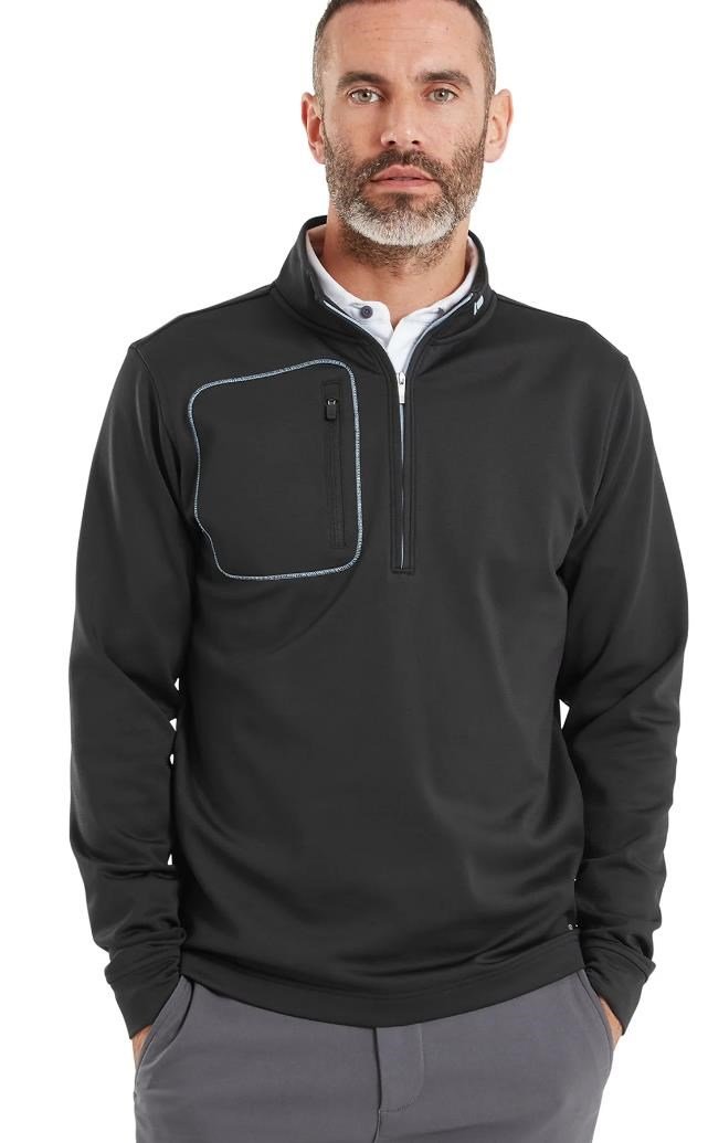 FootJoy ThermoSeries Texture Midlayer Herren Sweatshirt, schwarz