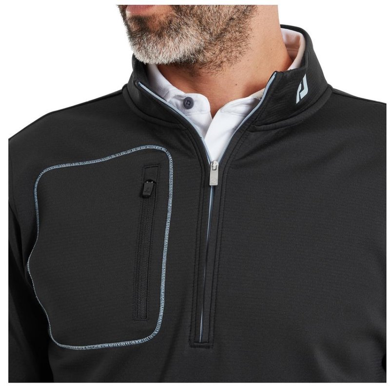 FootJoy ThermoSeries Texture Midlayer Herren Sweatshirt, schwarz