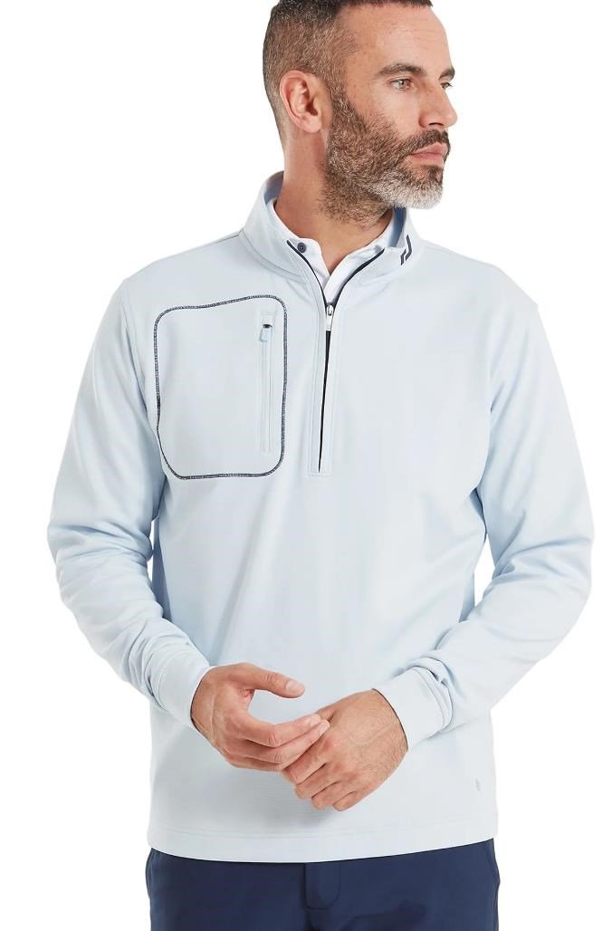 FootJoy ThermoSeries Texture Midlayer Herren Sweatshirt, Mist