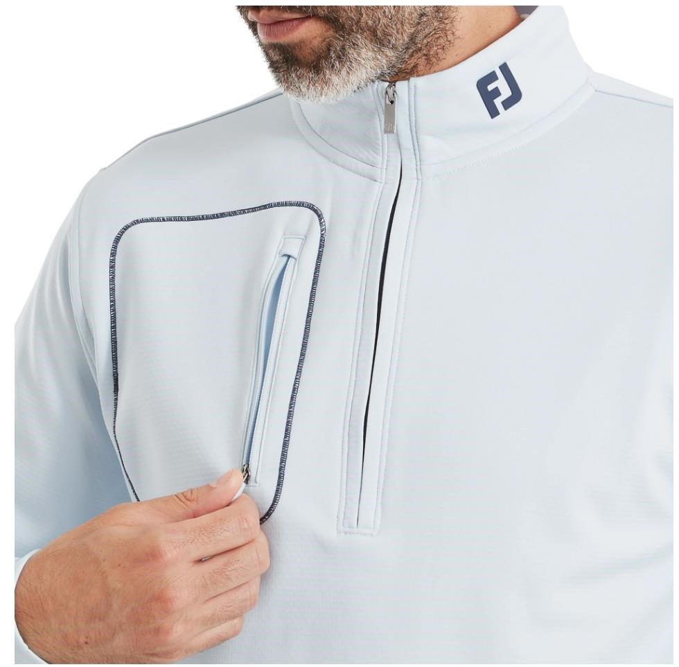 FootJoy ThermoSeries Texture Midlayer Herren Sweatshirt, Mist