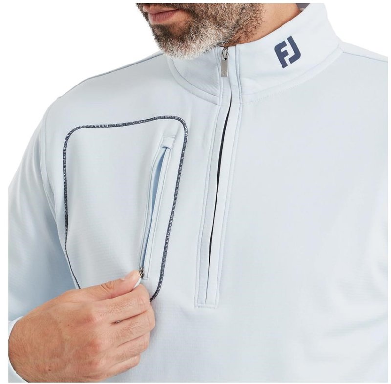 FootJoy ThermoSeries Texture Midlayer Herren Sweatshirt, Mist