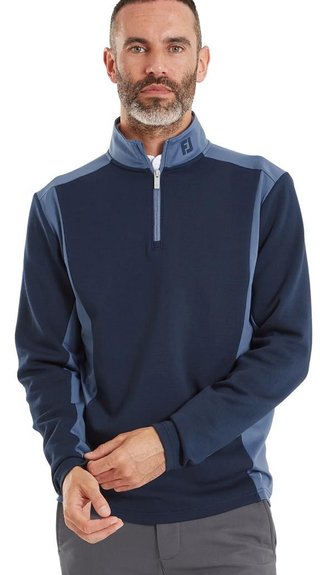 FootJoy ThermoSeries Blocked Herren Midlayer Sweatshirt, Navy/Midnight