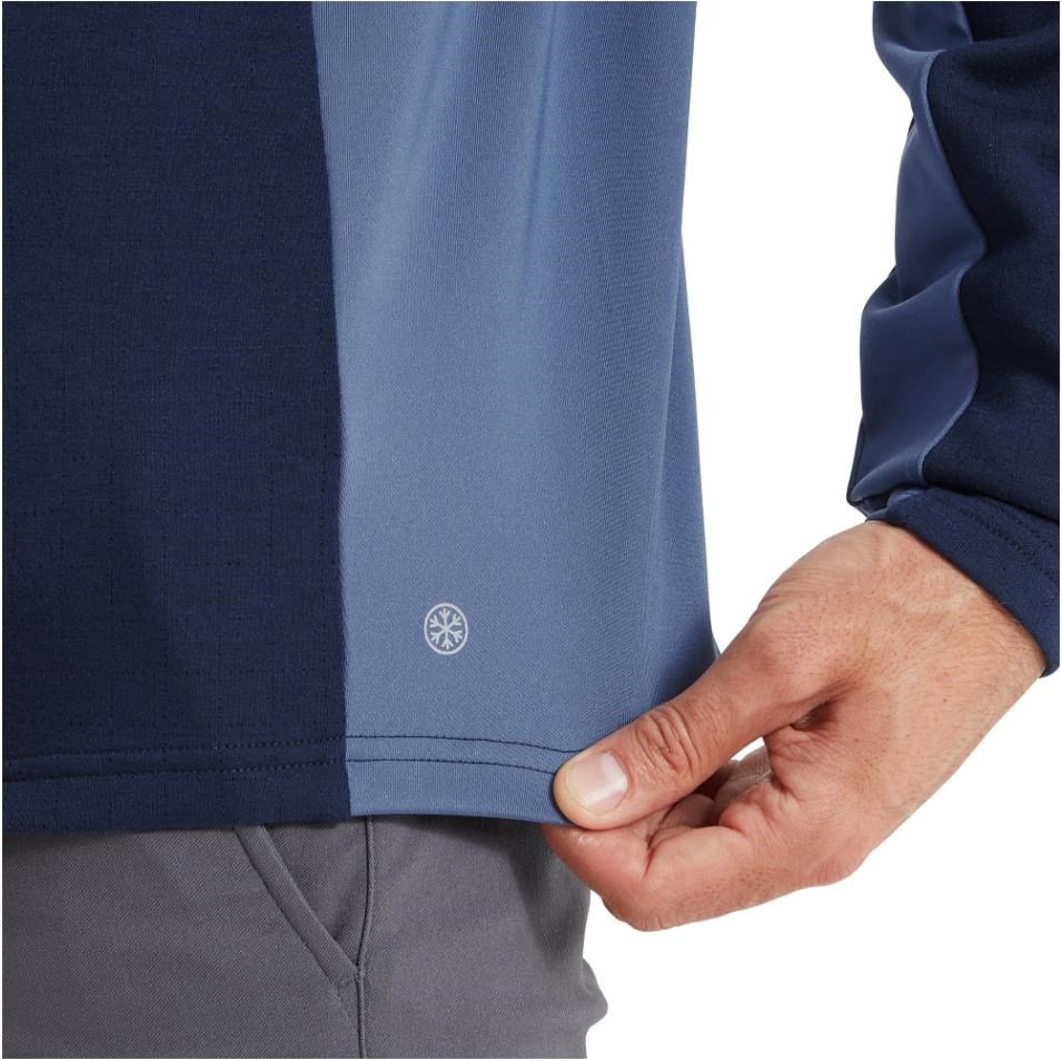 FootJoy ThermoSeries Blocked Herren Midlayer Sweatshirt, Navy/Midnight
