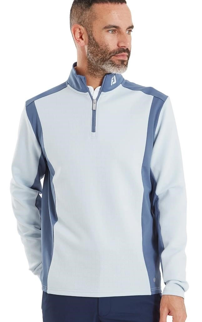 FootJoy ThermoSeries Blocked Midlayer Herren Sweatshirt, mist/midnight