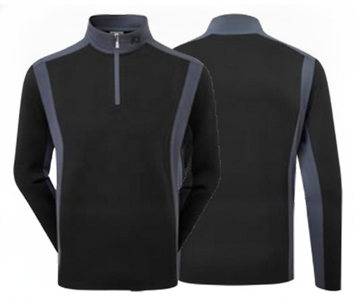 FootJoy ThermoSeries Blocked Midlayer Herren Sweatshirt, schwarz/anthrazit