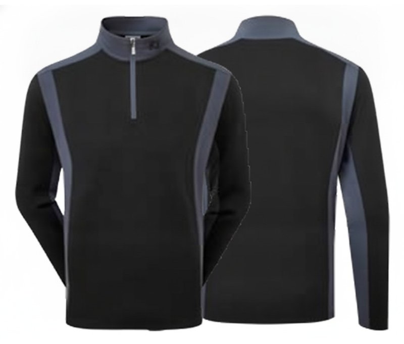 FootJoy ThermoSeries Blocked Midlayer Herren Sweatshirt, schwarz/anthrazit