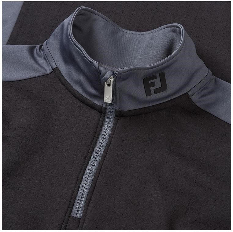 FootJoy ThermoSeries Blocked Midlayer Herren Sweatshirt, schwarz/anthrazit
