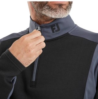 FootJoy ThermoSeries Blocked Midlayer Herren Sweatshirt, schwarz/anthrazit