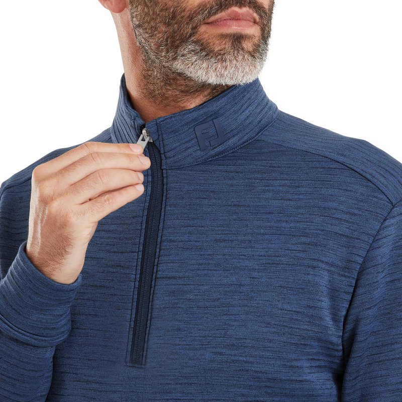 FootJoy ThermoSeries Space Dye Midlayer Herren Sweatshirt, navy