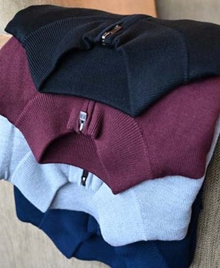 FootJoy drirelease Half-Zip Lined Herren Pullover, Navy