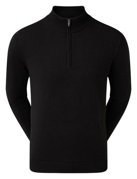 FootJoy drirelease Half-Zip Lined Herren Pullover, schwarz