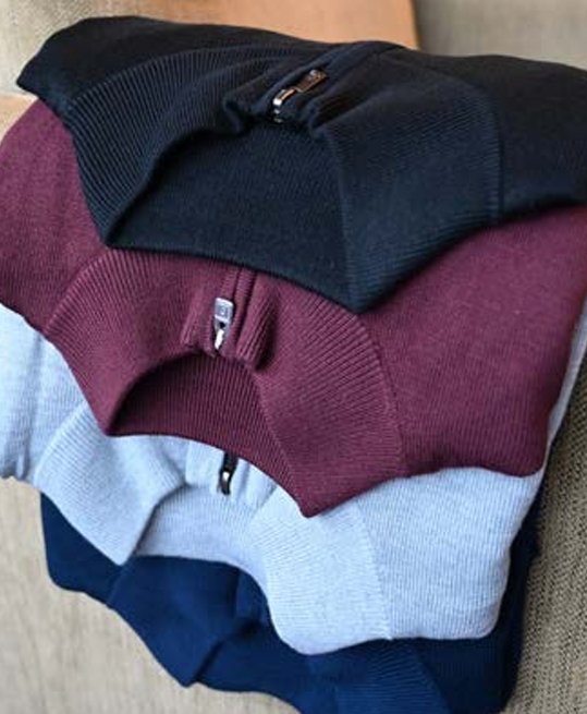 FootJoy drirelease Half-Zip Lined Herren Pullover, heather blue