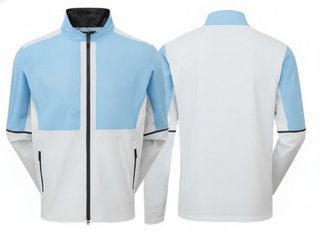 FootJoy DryJoys Select LX Herren Jacke, Mid Blue / Oyster Grey
