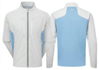 FootJoy Hydro Innovation Arcus Herren Jacke, oyster grey/mid blue